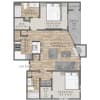 Floor plan: B4-2BD/2BA