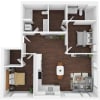 Floor plan: 2 Bed/2 Bath-F12