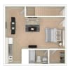 Floor plan: Studio