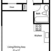 Floor plan: 1BR/1BA Renovated