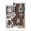 Floor plan: 1 Bedroom