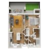Floor plan: 1 Bedroom