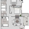 Floor plan: B2-2x2
