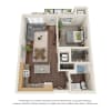 Floor plan: 1B