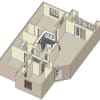 Floor plan: 3 Bedroom/2 Bath