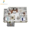 Floor plan: 2 bed/den | New Phase