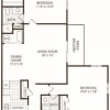 Floor plan: 2 Bedroom/2 Bath (Price is Per Bed)
