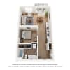 Floor plan: Open 1 Bed - MFTE
