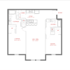 Floor plan: 2BR- Solarium - Serenity