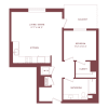 Floor plan: A1K-W