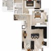 Floor plan: 2 Bed/2 Bath-PH-B2