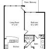 Floor plan: 1