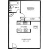 Floor plan: 1 Bed 1 Bath