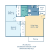 Floor plan: Two Bedroom