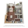 Floor plan: One Bedroom - B