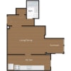 Floor plan: Studio with Sunroom