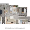 Floor plan: The Marvin Gardens w/ Attached Garage