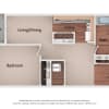 Floor plan: One Bedroom (60%)