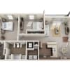 Floor plan: 2x1A