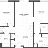 Floor plan: 2 Bed-2 Bath-B2