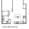 Floor plan: One Bedroom