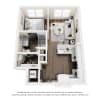 Floor plan: 1 Bed 1 Bath S1