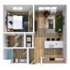 Floor plan: One Bedroom B2
