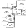 Floor plan: One Bedroom