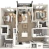 Floor plan: BF2-1184sf-Upgrade