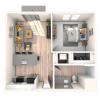 Floor plan: One Bedroom A1A