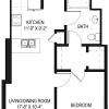 Floor plan: 1 Bed/1 Bath-11