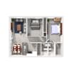 Floor plan: Two Bed Two Bath - Essential