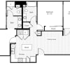 Floor plan: Botanica - 2AS