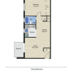 Floor plan: One Bedroom