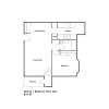 Floor plan: 1 Bedroom Deluxe