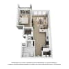 Floor plan: F - 1 Bedroom