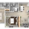 Floor plan: 2 Bedroom 2 Bathroom