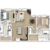Floor plan: 2x2J