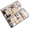 Floor plan: Monet Rouge