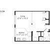 Floor plan: U1r Urban One Bedroom Renovated