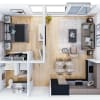 Floor plan: 1 Bedroom C