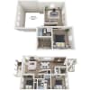 Floor plan: 3A - Crestview Townhome + Loft