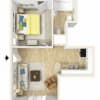 Floor plan: 1 Bed 1 Bath