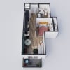 Floor plan: Urban 1 Bedroom U1