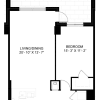 Floor plan: 1 Bed/1 Bath-A01