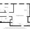 Floor plan: A1-7 | 1 Bed/ 1 Bath