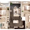 Floor plan: B1 McClane