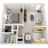 Floor plan: Classic One Bedroom Apartment Home