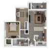Floor plan: B1 - Fully Renovated
