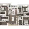 Floor plan: 3B